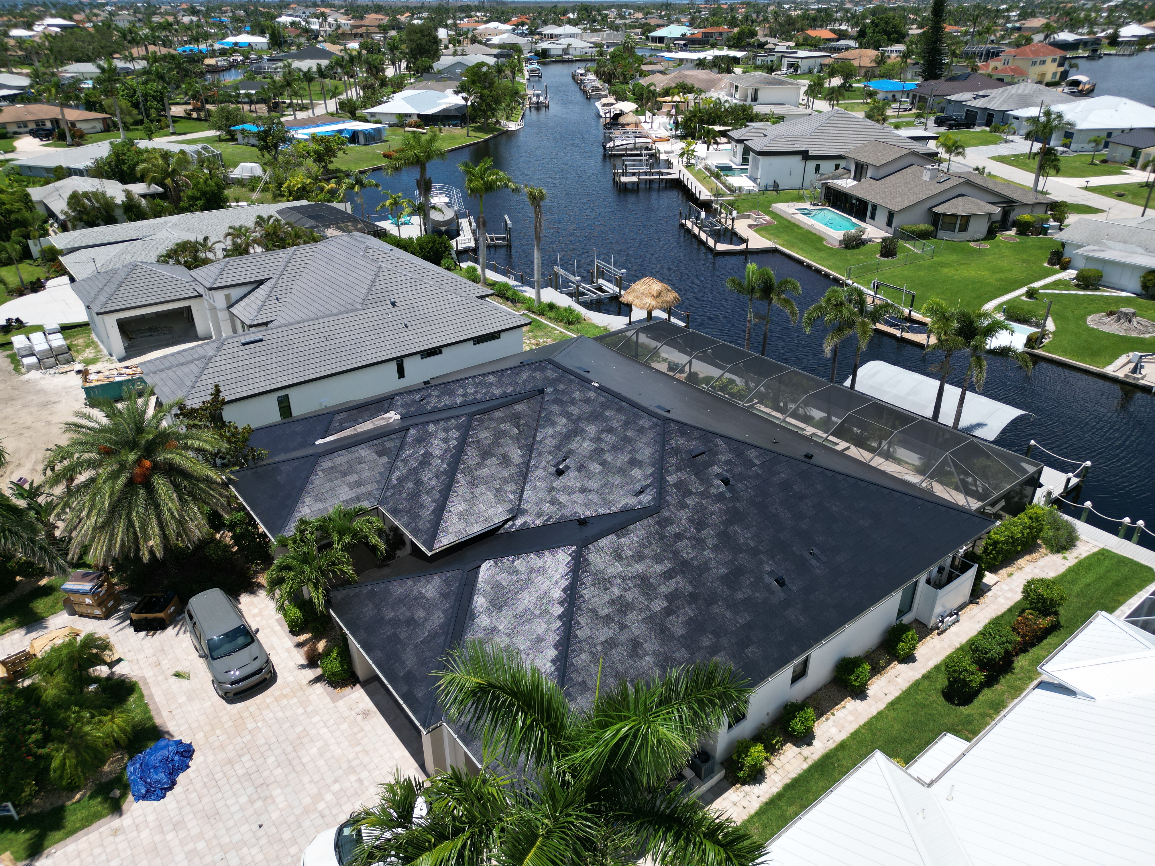 Completed Tesla Solar Roof install in Cape Coral, FL