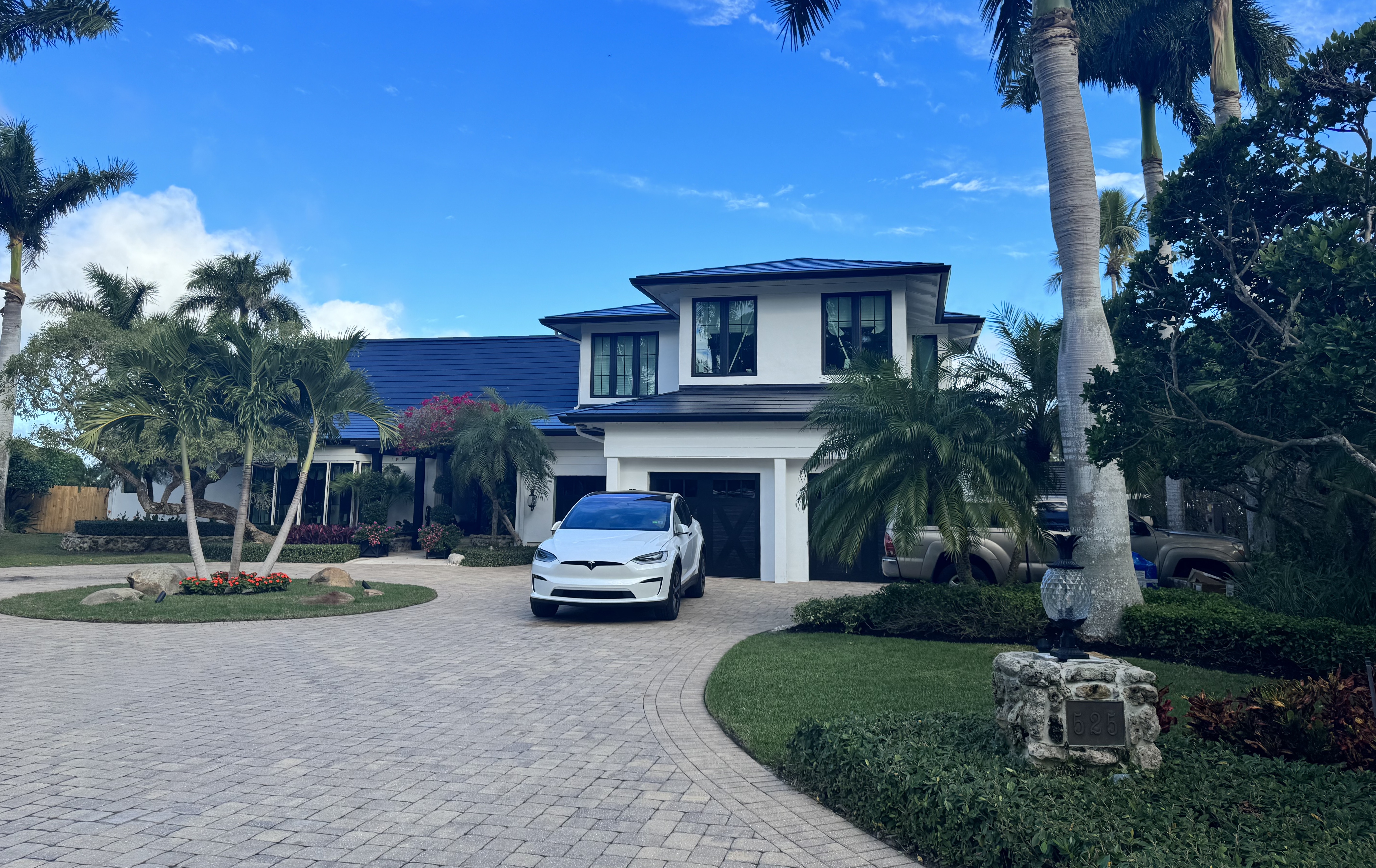 Tesla Solar Roof on a Port Royal home in Naples
